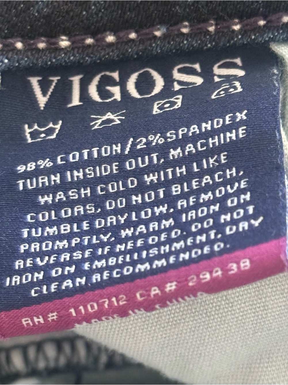 Vigoss Women's Mid Wash Dublin Bootcut Classic Fit Jeans - Picture 8 of 8
